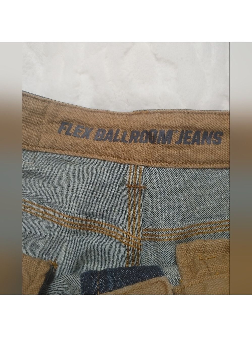 NWT Duluth Trading Men's DuluthFlex Ballroom Relaxed Jeans in Dark Blue 35x30 - Picture 4 of 16